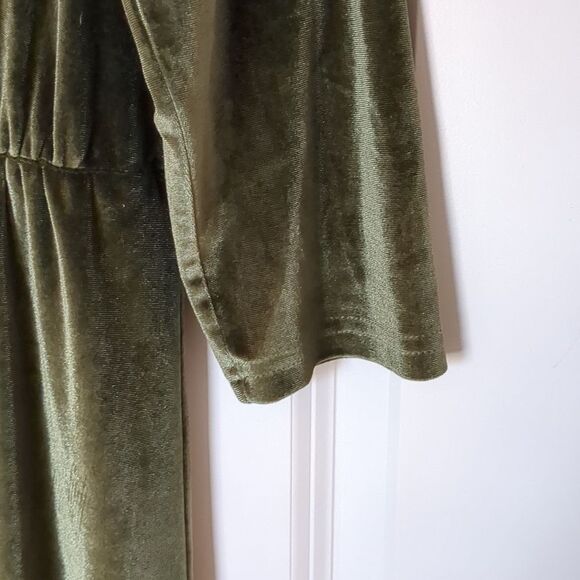 Baltic Born Sofia Olive Green Maxi Dress Size L - Picture 3 of 6
